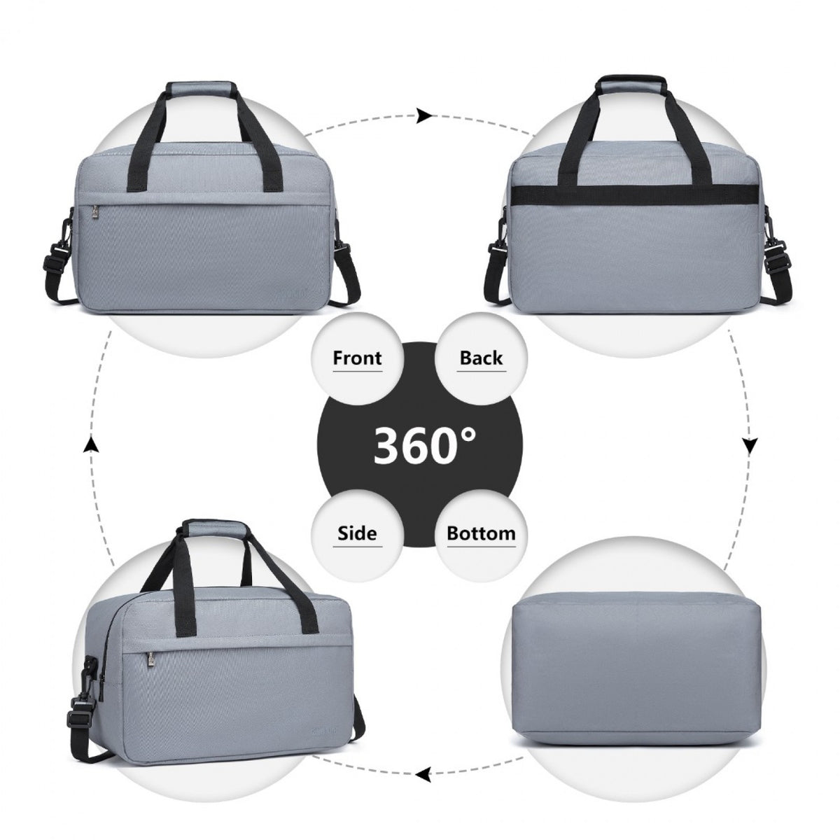 E1960M - Kono Lightweight Multi Purpose Unisex Sports Travel Duffel Bag