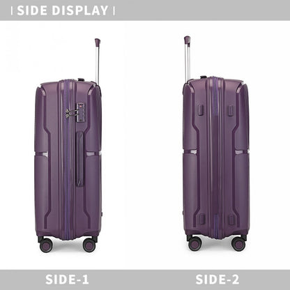 British Traveller 20" K2393L - Spinner Hard Shell PP Suitcase With TSA Lock