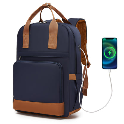 BPK2502 - Kono Casual Contemporary Backpack with Laptop Sleeve & Padded Straps for Daily Commute