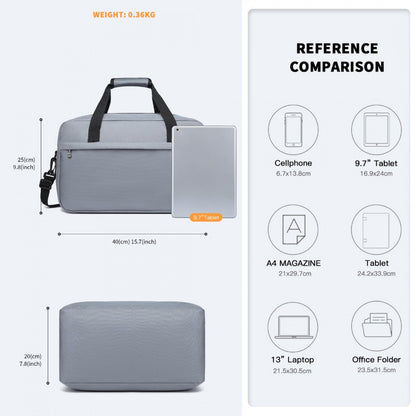 E1960M - Kono Lightweight Multi Purpose Unisex Sports Travel Duffel Bag