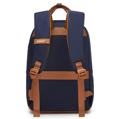 BPK2502 - Kono Casual Contemporary Backpack with Laptop Sleeve & Padded Straps for Daily Commute
