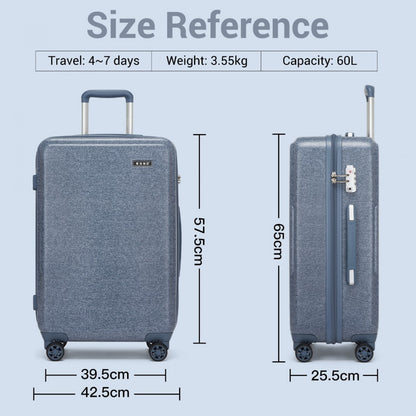 KSK2494 - Kono 24 Inch Minimalist Hard Shell ABS+PC Check-In Suitcase with TSA Lock 360° Spinner Wheels