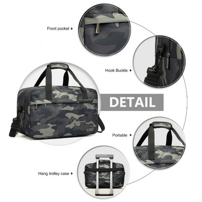E1960M - Kono Lightweight Multi Purpose Unisex Sports Travel Duffel Bag