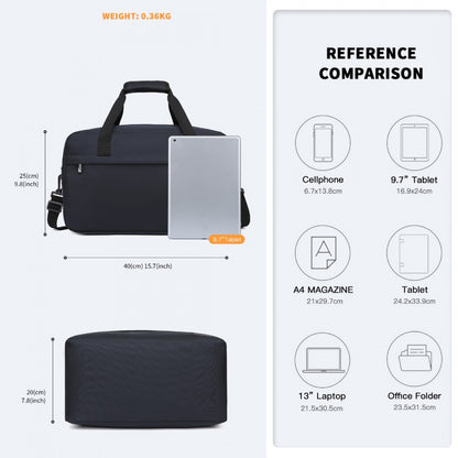 E1960M - Kono Lightweight Multi Purpose Unisex Sports Travel Duffel Bag