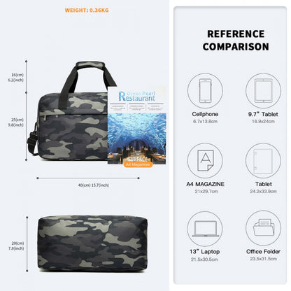 E1960M - Kono Lightweight Multi Purpose Unisex Sports Travel Duffel Bag