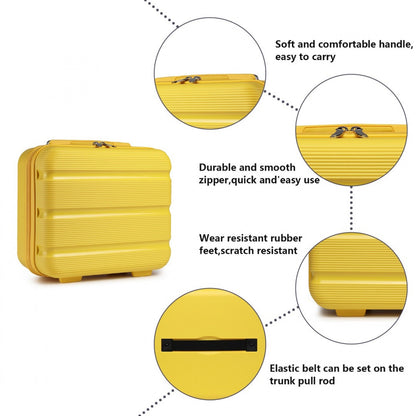Kono 14" K2092L - Bright Hard Shell PP Vanity Case