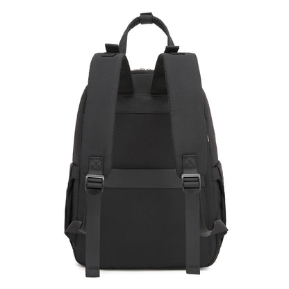 BCK2623 - Kono 2-in-1 Nappy Changing Backpack Set, Large Capacity Diaper Bag With Changing Mat - Black