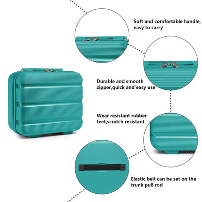 Kono 14" K2092L - Bright Hard Shell PP Vanity Case