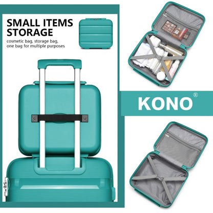 Kono 14" K2092L - Bright Hard Shell PP Vanity Case