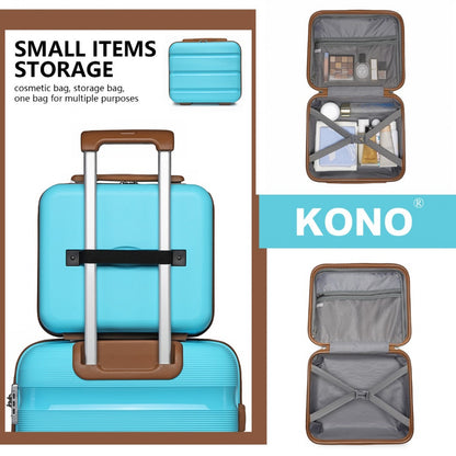 Kono 14" K2092L - Bright Hard Shell PP Vanity Case