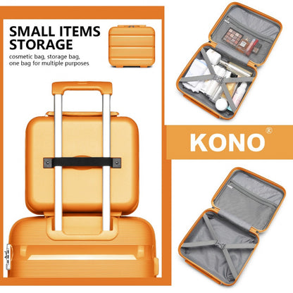 Kono 14" K2092L - Bright Hard Shell PP Vanity Case