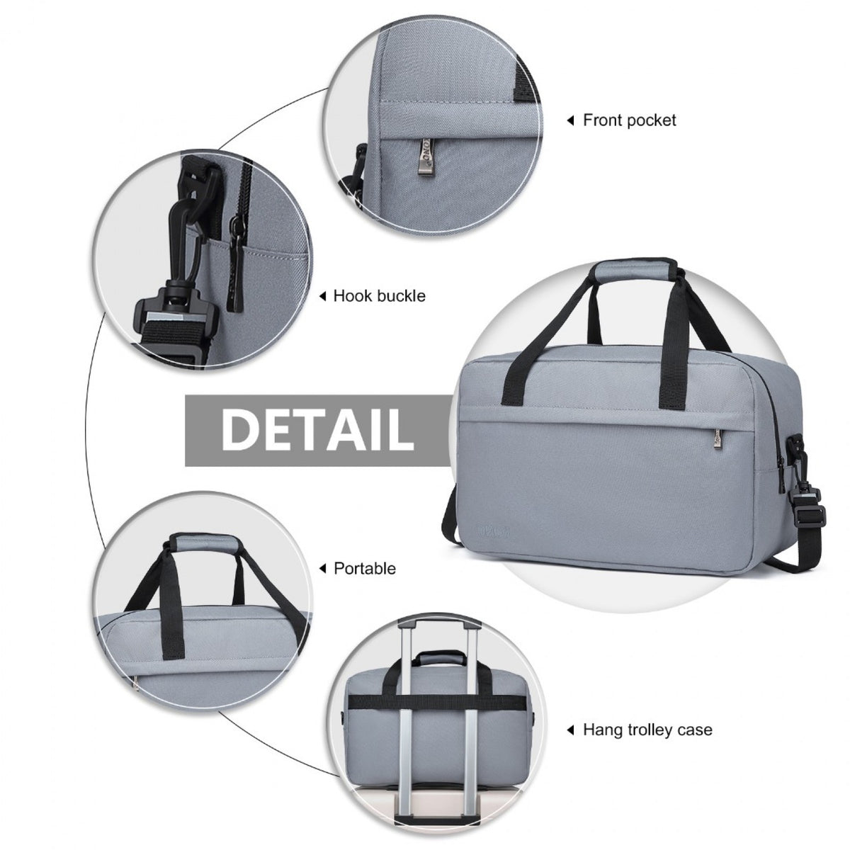 E1960M - Kono Lightweight Multi Purpose Unisex Sports Travel Duffel Bag