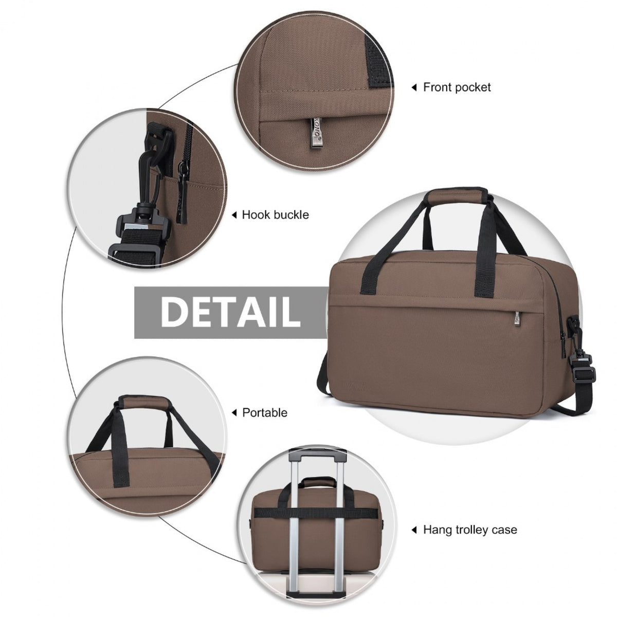 E1960M - Kono Lightweight Multi Purpose Unisex Sports Travel Duffel Bag