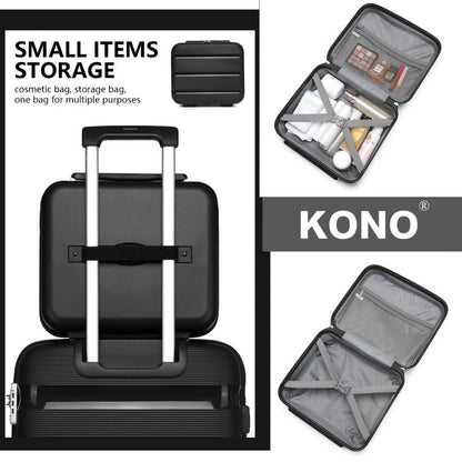 Kono 14" K2092L - Bright Hard Shell PP Vanity Case