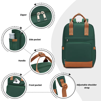 BPK2502 - Kono Casual Contemporary Backpack with Laptop Sleeve & Padded Straps for Daily Commute