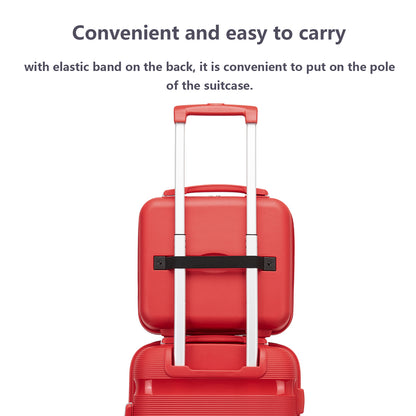 Kono 12" KSK2492 - PP Hardshell Lightweight Vanity Case for Travel & Daily Use