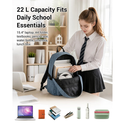 E1930 - Kono Durable Polyester Everyday Backpack With Sleek Design