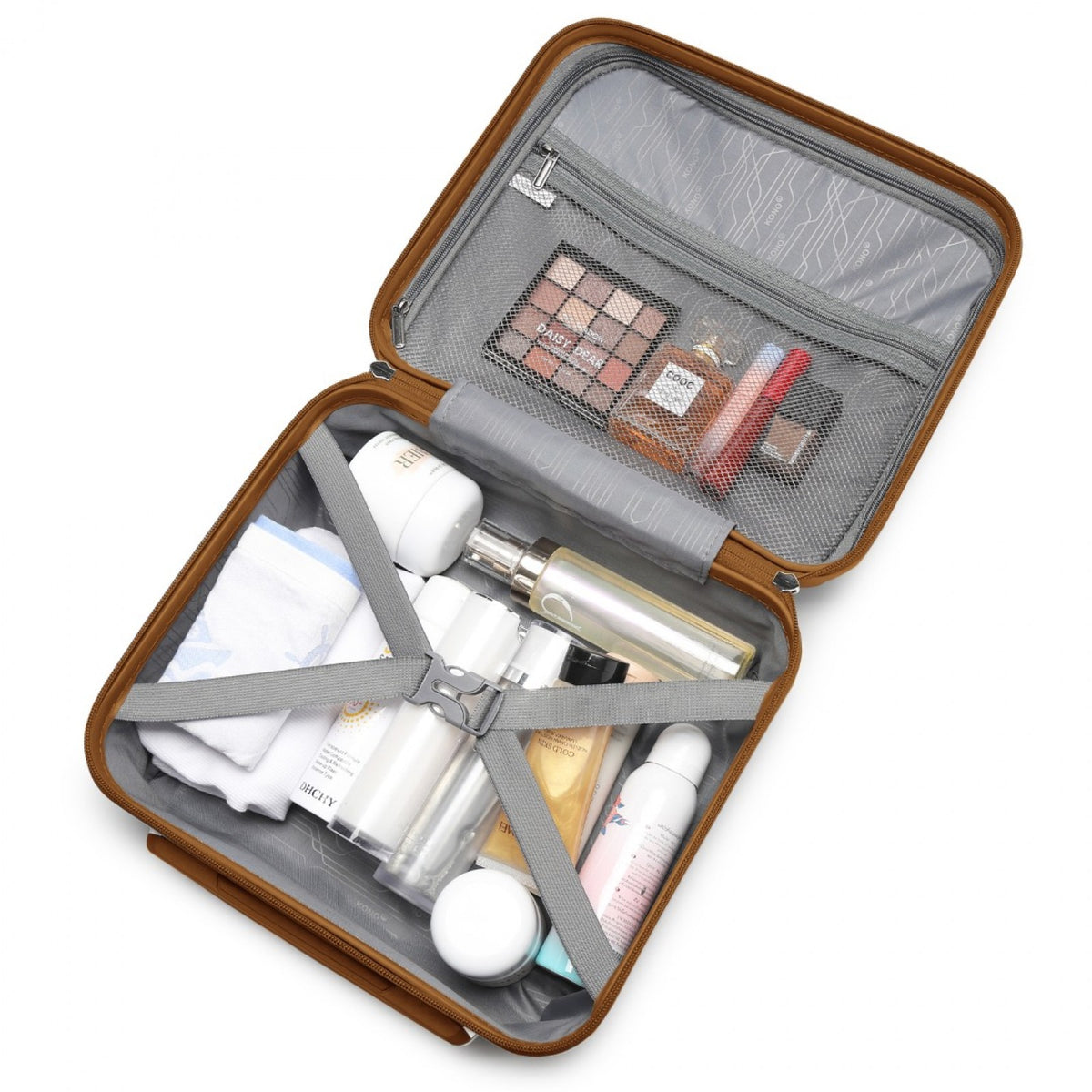 Kono 14" K2092L - Bright Hard Shell PP Vanity Case