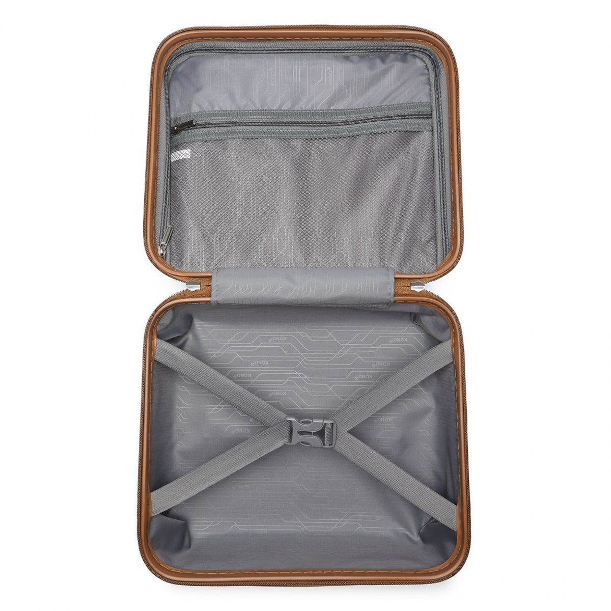 Kono 14" K2092L - Bright Hard Shell PP Vanity Case
