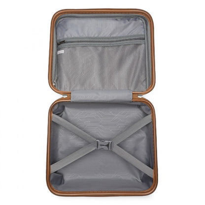 Kono 14" K2092L - Bright Hard Shell PP Vanity Case