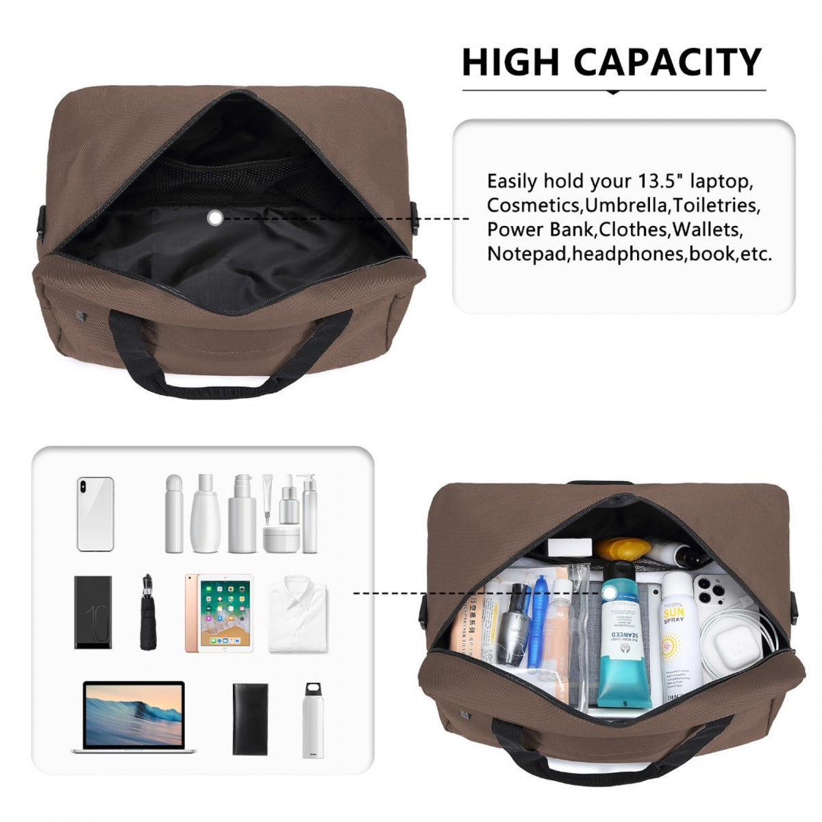 E1960M - Kono Lightweight Multi Purpose Unisex Sports Travel Duffel Bag