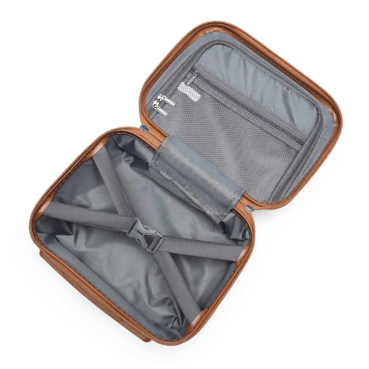 British Traveller 13" K2395L - Ultralight ABS And Polycarbonate Vanity Case