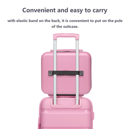 Kono 12" KSK2492 - PP Hardshell Lightweight Vanity Case for Travel & Daily Use