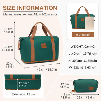 KSK2592+EA2212 - Kono 3‑Piece ABS+PC Suitcase Set with Travel Bag & Toiletry Pouch