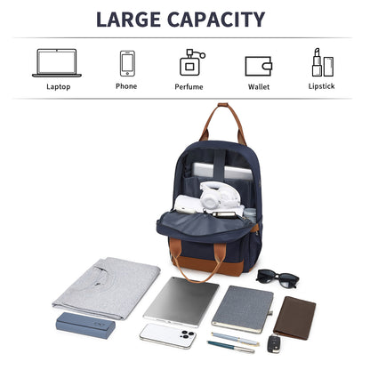 BPK2502 - Kono Casual Contemporary Backpack with Laptop Sleeve & Padded Straps for Daily Commute