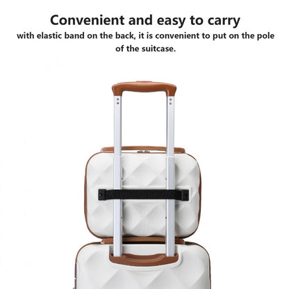 British Traveller 13" K2395L - Ultralight ABS And Polycarbonate Vanity Case