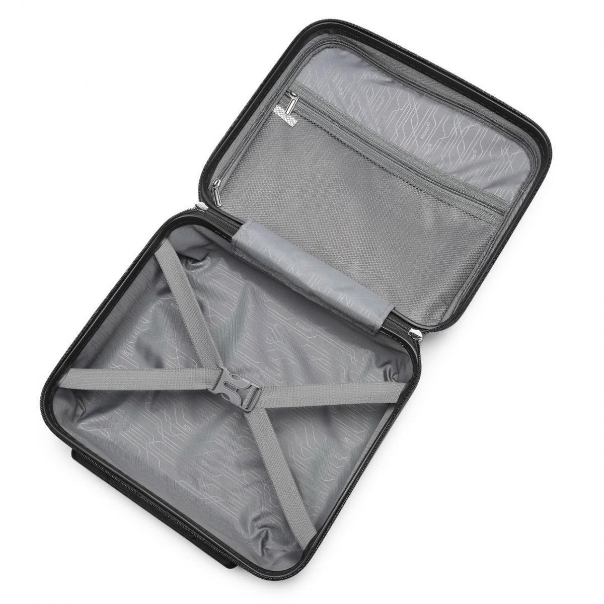 Kono 14" K2092L - Bright Hard Shell PP Vanity Case