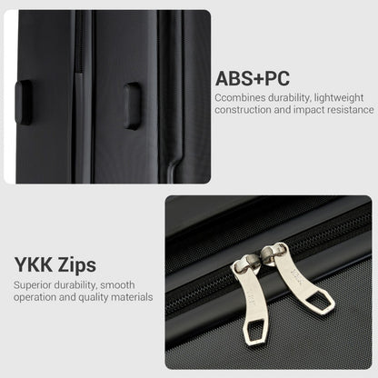 KSK2494 - Kono 24 Inch Minimalist Hard Shell ABS+PC Check-In Suitcase with TSA Lock 360° Spinner Wheels