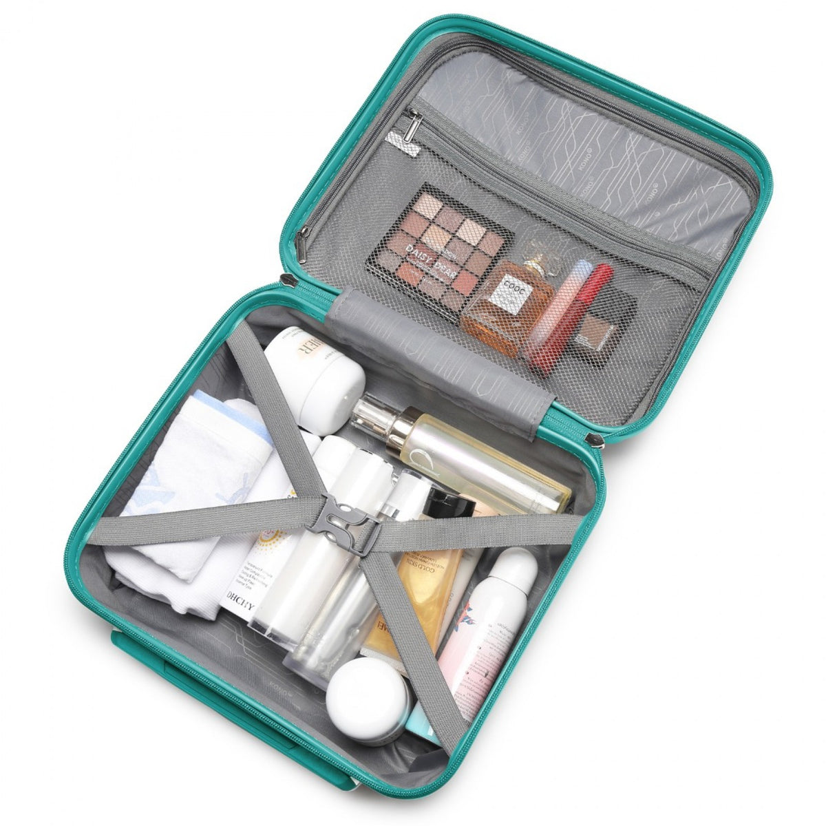 Kono 14" K2092L - Bright Hard Shell PP Vanity Case