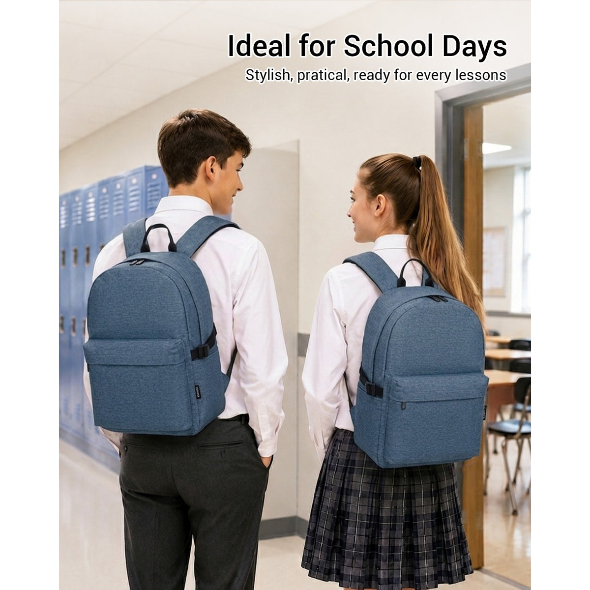 E1930 - Kono Durable Polyester Everyday Backpack With Sleek Design