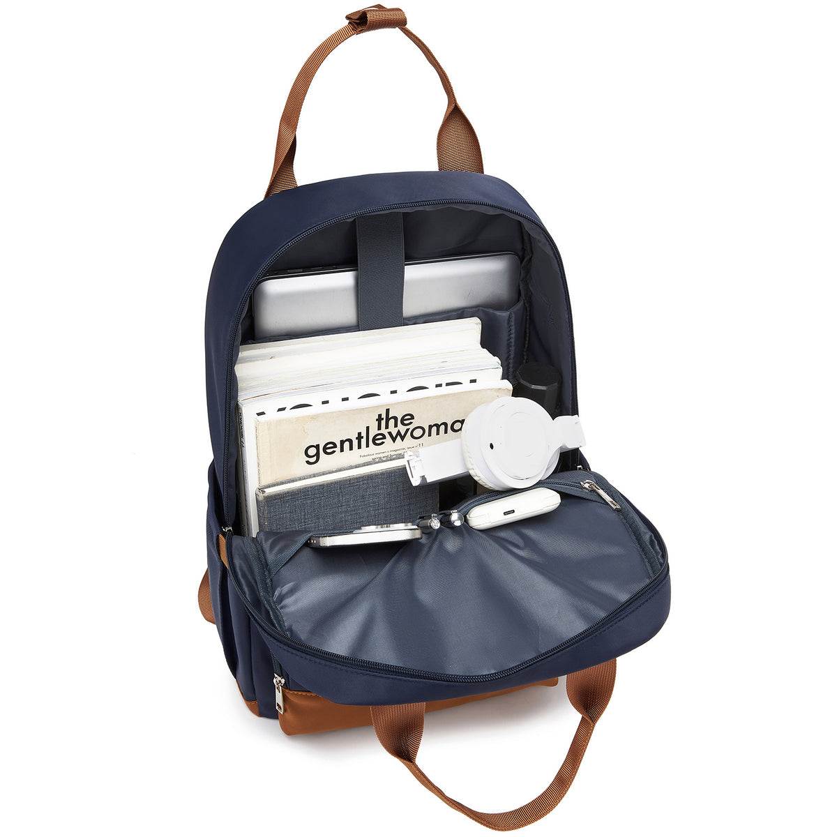 BPK2502 - Kono Casual Contemporary Backpack with Laptop Sleeve & Padded Straps for Daily Commute
