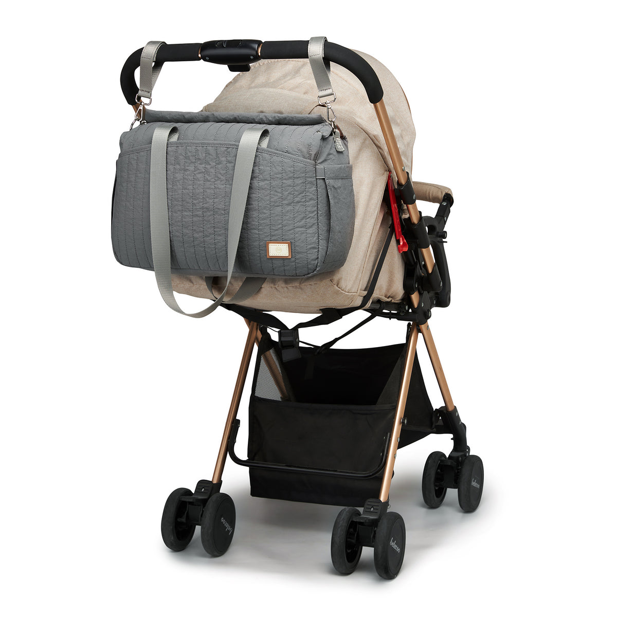 BCM2517 - Miss Lulu Stylish and Spacious Maternity Diaper Bag with Insulated Baby Bottle Pockets,Wet-Dry Separation,Stroller Strap