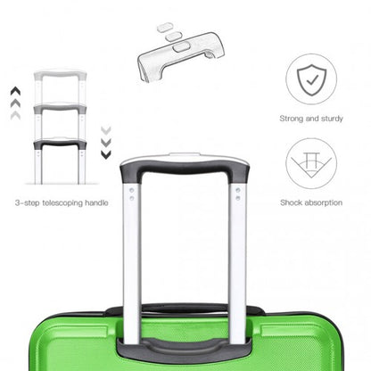 K1871-1L - Kono ABS 20 Inch Sculpted Horizontal Design Cabin Luggage