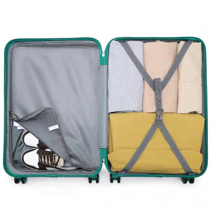 K1871-1L - Kono ABS 20 Inch Sculpted Horizontal Design Cabin Luggage