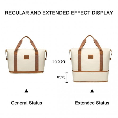 Kono K1871-1L+EA2212 - ABS 4 Wheel Suitcase Set With Vanity Case And Weekend Bag And Toiletry Bag