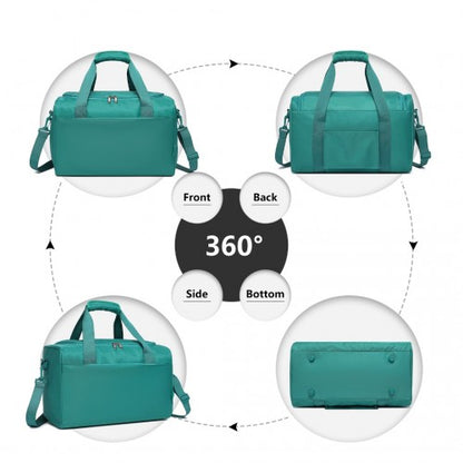 Kono K1871-1L+EA2321 - ABS 20 Inch Sculpted Horizontal Design 2 Piece Suitcase Set With Cabin Bag
