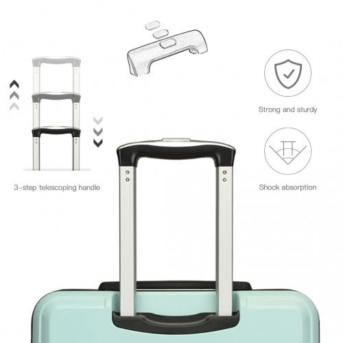 K1871-1L - Kono ABS 20 Inch Sculpted Horizontal Design Cabin Luggage