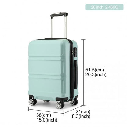K1871-1L - Kono ABS 20 Inch Sculpted Horizontal Design Cabin Luggage