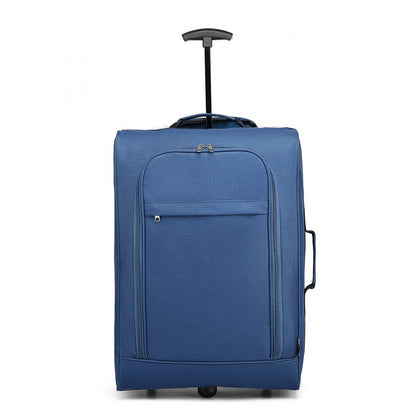 Kono 20" K1873-2 - SOFT SHELL HAND LUGGAGE - BLACK
