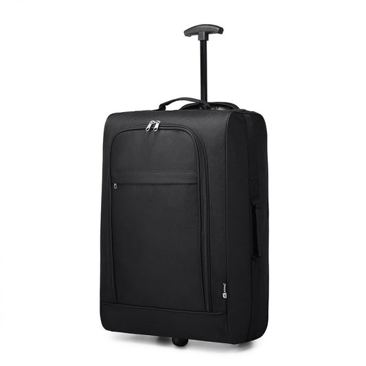 Kono 20" K1873-2 - SOFT SHELL HAND LUGGAGE - BLACK