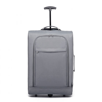 Kono 20" K1873-2 - SOFT SHELL HAND LUGGAGE - BLACK