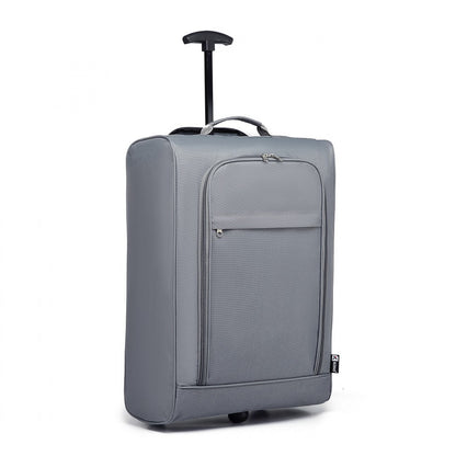Kono 20" K1873-2 - SOFT SHELL HAND LUGGAGE - BLACK