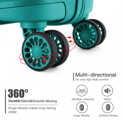 Kono 28" K2092L - Bright Hard Shell PP Suitcase - Classic Collection