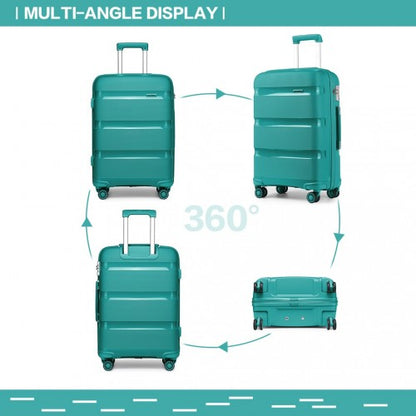 Kono 28" K2092L - Bright Hard Shell PP Suitcase - Classic Collection