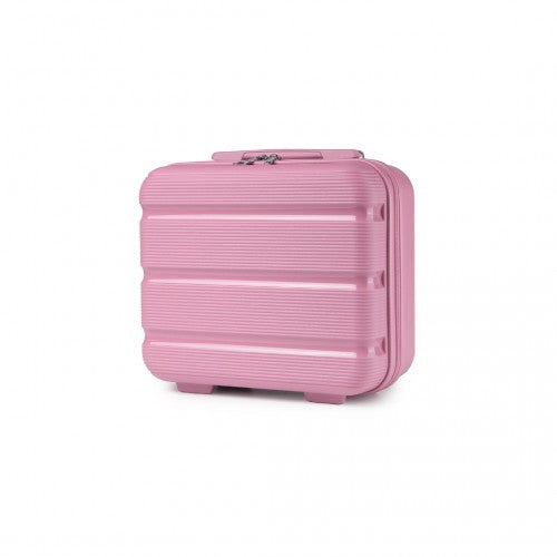 Easy Luggage K2092L - Kono 14 Inch Bright Hard Shell PP Vanity Case - Pink