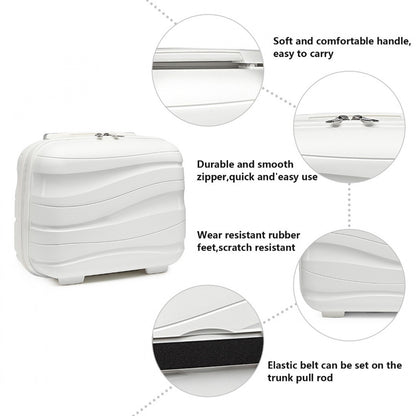 Kono 14" K2094L - Lightweight Polypropylene Hard Shell Vanity Case Hard Shell PP